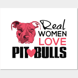 Real Women Love Pit Bulls Posters and Art